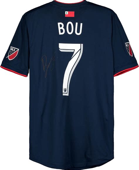 Gustavo Bou New England Revolution Autographed Match-Used #7 Navy ...