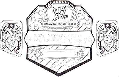 Wwe Title Belt Coloring Pages Coloring Pages