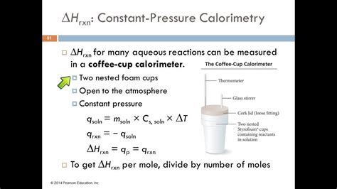 1A 6.7 Constant-Pressure Calorimetry - YouTube