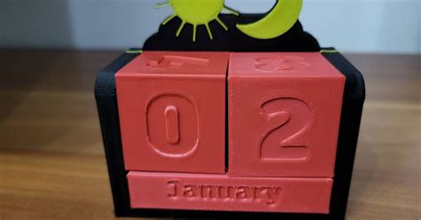 3D calendar by SLAWEECZECH | Download free STL model | Printables.com