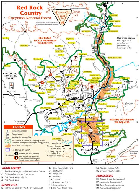 Sedona Trails Map - Ontheworldmap.com