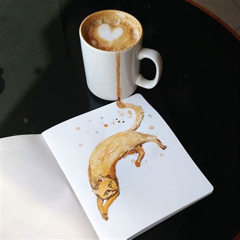 Start Your Morning With Cats and Coffee | Coffee art, Coffee painting, Cat coffee