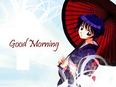 Anime Greeting Cards: Anime Girl - Good Morning