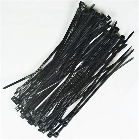 8" Zip Ties Blk, 120 lb UV HD-1,000 pk – Easypetfence