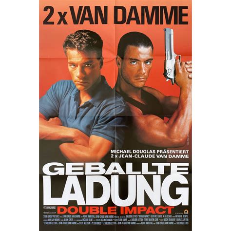 DOUBLE IMPACT German Movie Poster - 23x33 in. - 1991