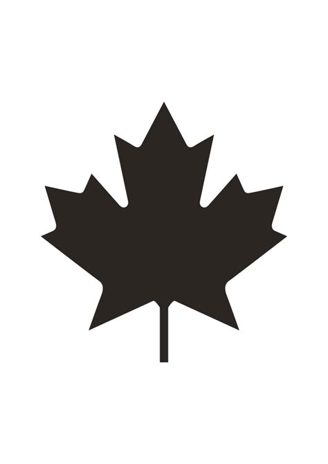 Maple Leaf Silhouette - free svg file for members - SVG Heart