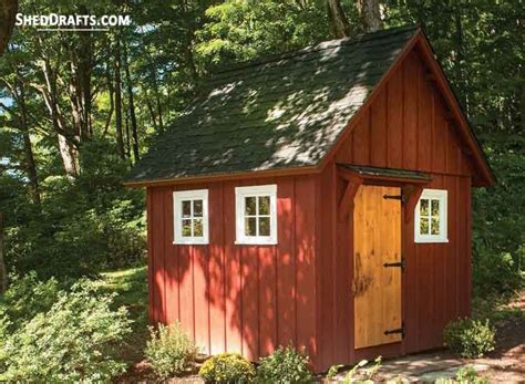 10×10 Board-And-Batten Garden Shed Plans For Gable Storage Building