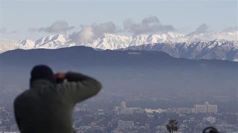 See Dramatic Views of LA With Snowy Mountains in Background – NBC Los ...