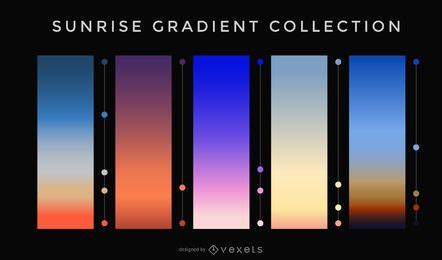 Sunrise Gradient Collection Vector Download