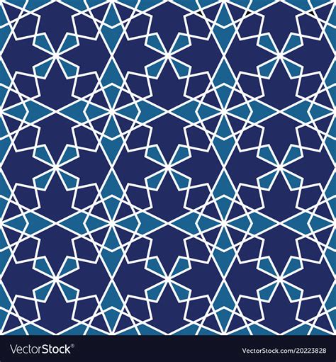 Seamless islamic geometric pattern abstract Vector Image