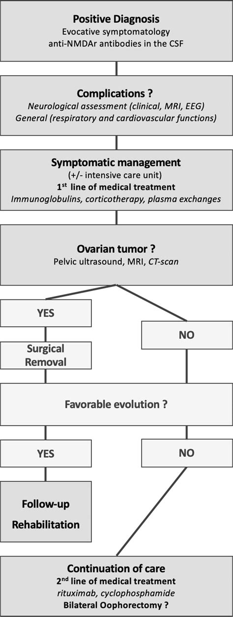 Management algorithm proposal for anti-NMDAr encephalitis | Download ...