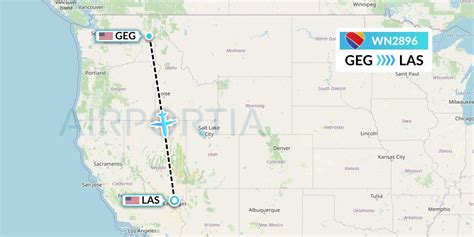 WN2896 Flight Status Southwest Airlines: Spokane to Las Vegas (SWA2896)