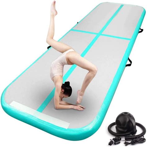 Gymnastics Air Mat Tumble Track Tumbling Mat FBSPORT 4 inches Thickness Inflatable Floor Mats ...