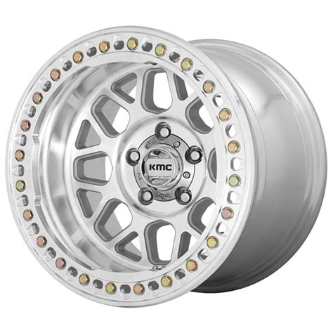 17" KMC Wheels KM235 Grenade Crawl Machined Off-Road Rims #KMC138-1