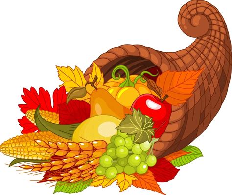 Horn Plenty Wall Decal | Thanksgiving clip art, Thanksgiving art, Thanksgiving cornucopia