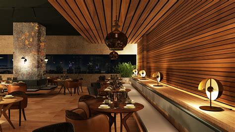 Piacare Italian Restaurant Interior on Behance