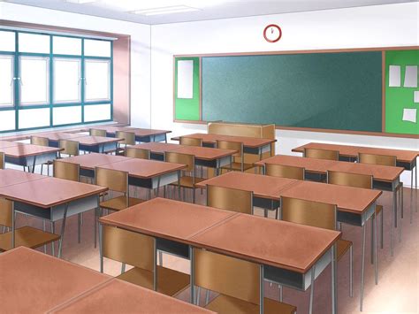 Class Room Background by AmberClover | Trường học, Anime, Phòng học