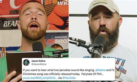 Travis Kelce releases Christmas song with brother Jason - as fans ...