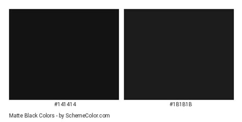 Matte Black Color Scheme » Black » SchemeColor.com