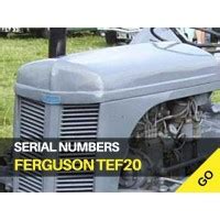 Tractor Serial Numbers