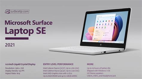 Surface Laptop SE Specs - SurfaceTip