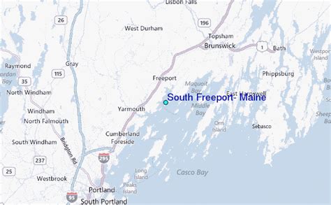 South Freeport, Maine Tide Station Location Guide