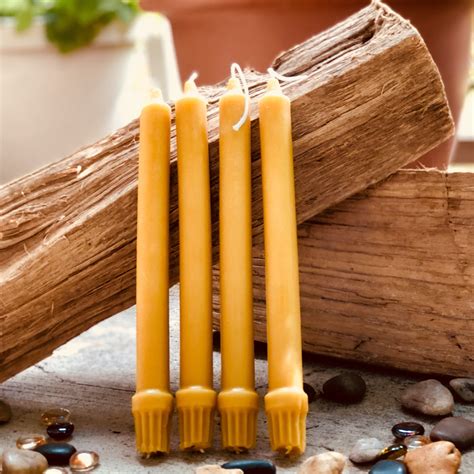 Pair of 100% Pure Beeswax 10 Taper Candles