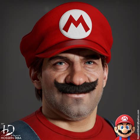 ArtStation - 3D Model of Mario from Super Mario (Real Time)