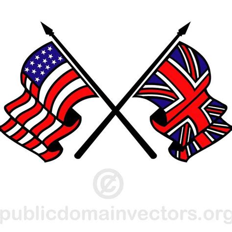 British And American Flag