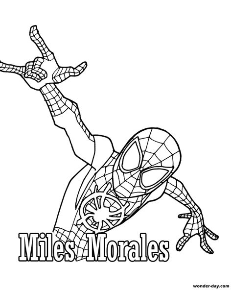 Miles Morales Printable Coloring Pages - Printable Word Searches