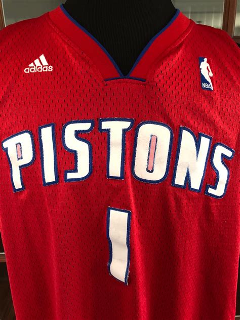 NBA Detroit Pistons 1 Adidas Jersey - Etsy