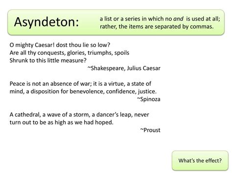 PPT - Asyndeton and Polysyndeton PowerPoint Presentation, free download ...