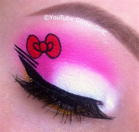 Hello Kitty Makeup :D | Лицо, Стразы