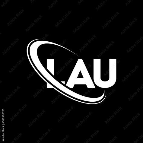 LAU logo. LAU letter. LAU letter logo design. Intitials LAU logo linked with circle and ...