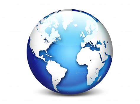 World Globe Map 3d Vector - Tommie Foutch