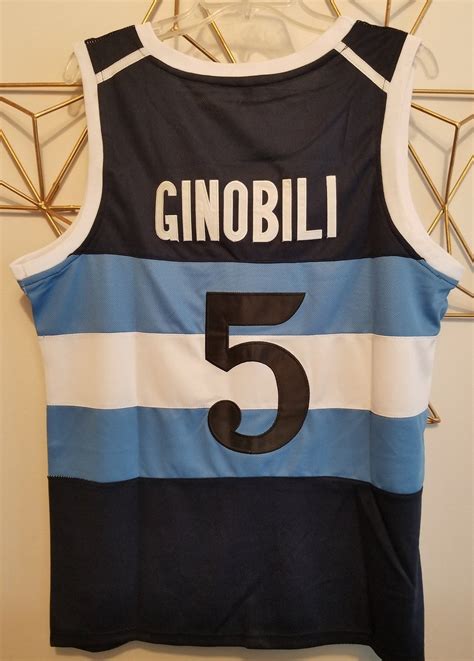 FLASH SALE! Manu Ginobili Argentina Basketball Jersey | Custom Throwba – JordansSecretStuff