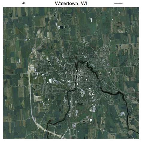 Aerial Photography Map of Watertown, WI Wisconsin