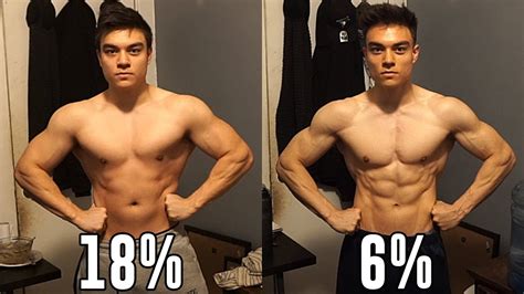 18% to 6% BODY FAT NATURAL TRANSFORMATION - 20 YEARS OLD - YouTube