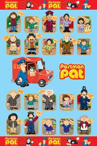 Poster POSTMAN PAT - characters | Wall Art | 3+1 FREE | UKposters