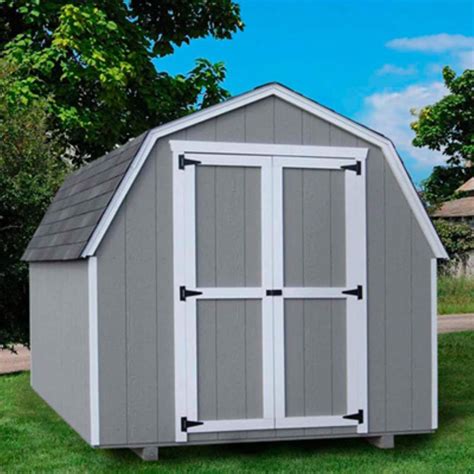 Little Cottage Company 10x8 ft. Gambrel Barn Precut Storage Shed - 4 ft. India | Ubuy