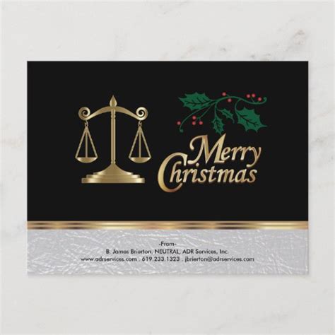 Lawyer Business - Merry Christmas Holiday Postcard | Zazzle.com