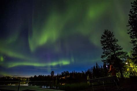 Premium Photo | Northern lights in kiruna lapland northern sweden