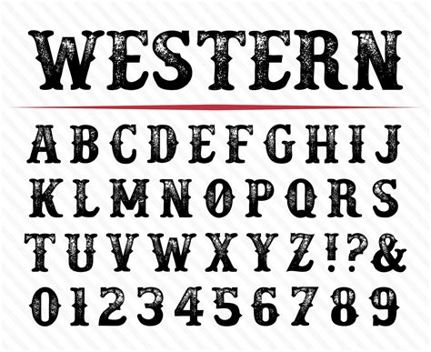 Western Font Wild West Font Old West Font Western Font Styles - Etsy ...