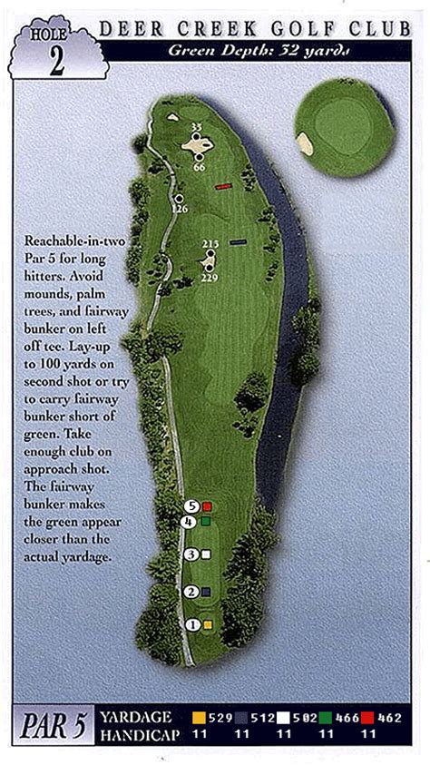 Tour Card, Course Rating & Slope | Deer Creek Golf Club