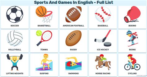 Learn sports vocabulary!