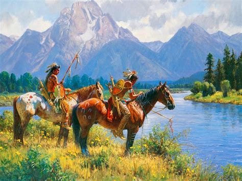 native, American, Western, Indian, Art, Artwork, Painting, People, Warrior Wallpapers HD ...