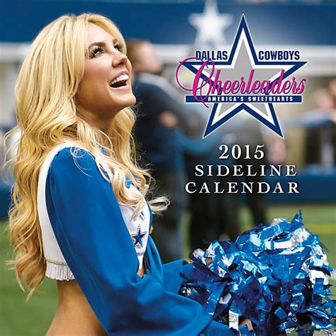 Dallas Cowboys Cheerleaders 2015 12x12 Sideline Wall Calendar | Cheerleaders | Collectibles ...