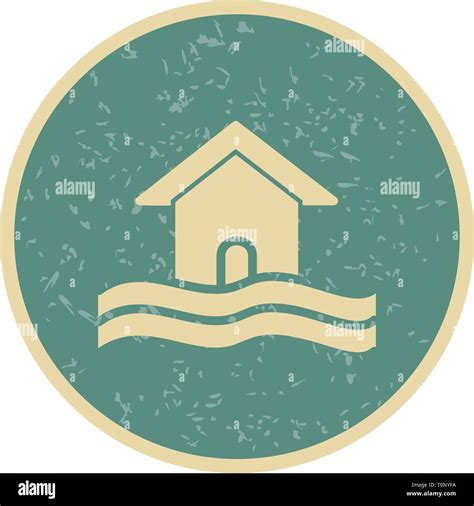 Illustration Flood Symbol Icon Stock Photo - Alamy