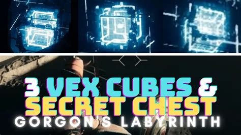 Gorgon's Labyrinth 3 Vex Cubes + Secret Chest: Vault of Glass | Destiny ...