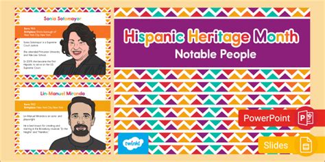 Hispanic Heritage Month | Important People Presentation